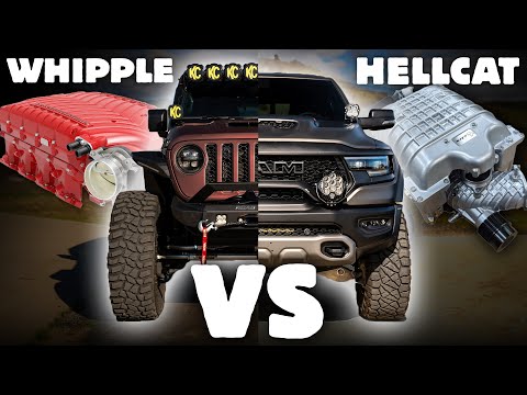 Supercharged Whipple Jeep VS Hellcat RAM TRX - DRAG RACE
