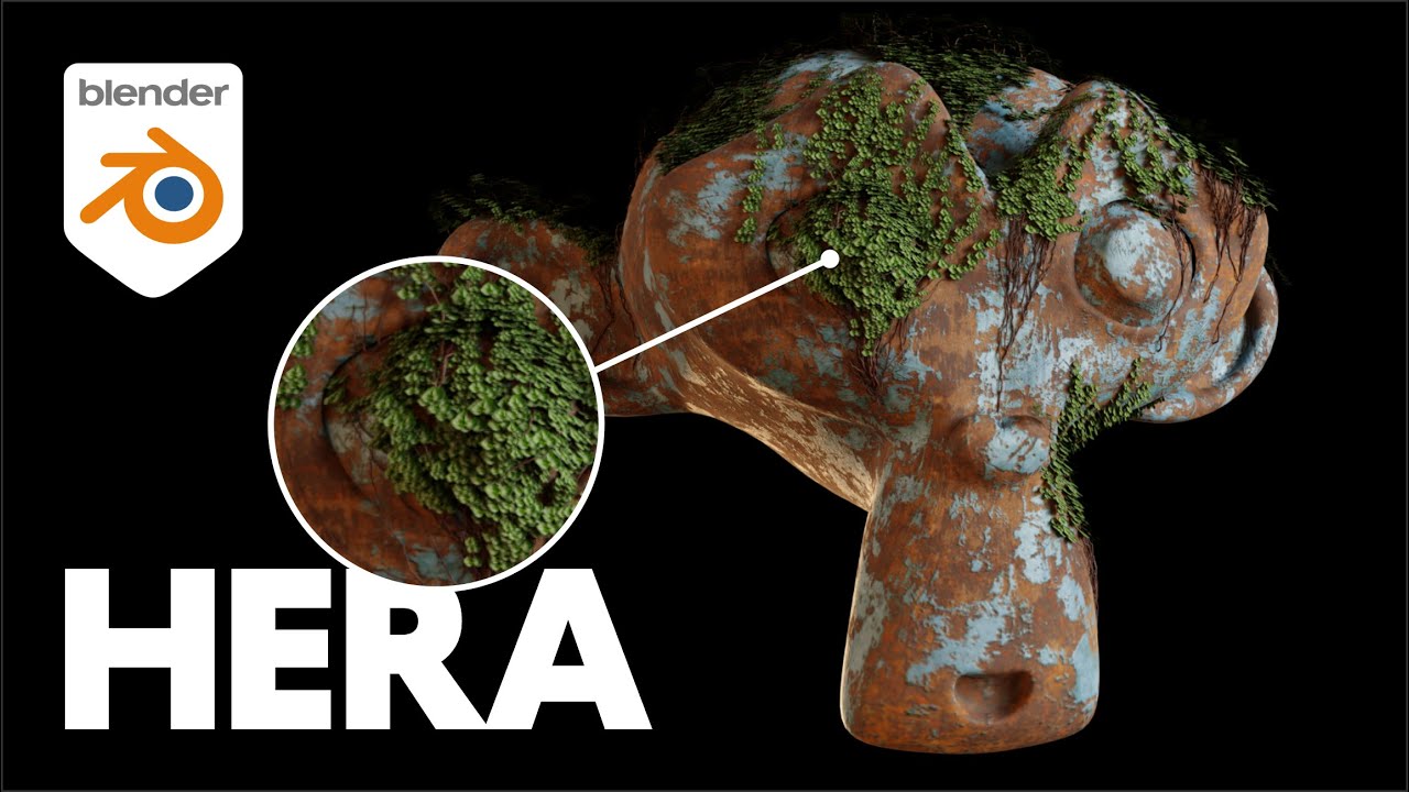 Como criar vegetação TREPADEIRA (Hera) no Blender 3D
