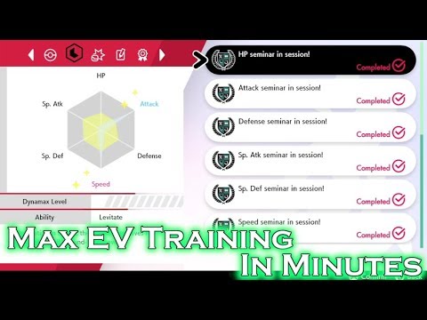 How To Max EV Train Your Pokemon In Minutes! The Fastest & Easiest Method! -Pokemon Sword And Shield