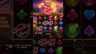 Strawberry Cocktail Sensational Win 🍹 #bigwin #slots #strawberrycocktail