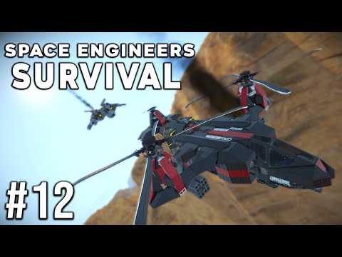 Space Engineers - Survival Ep #12 - FIGHTER INTERCEPT!