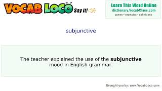 Video thumbnail for subjunctive