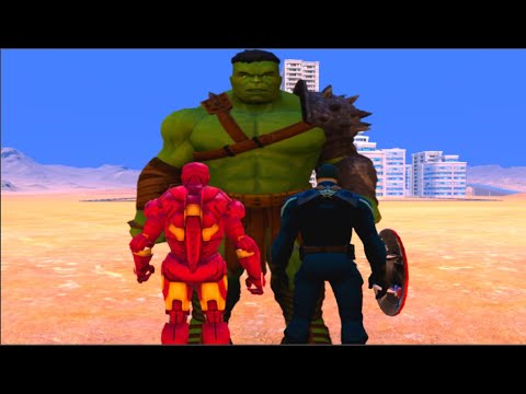 100 Hulk vs 1000 IRON MAN and 1000 Captain america (Marvel vs Marvel)