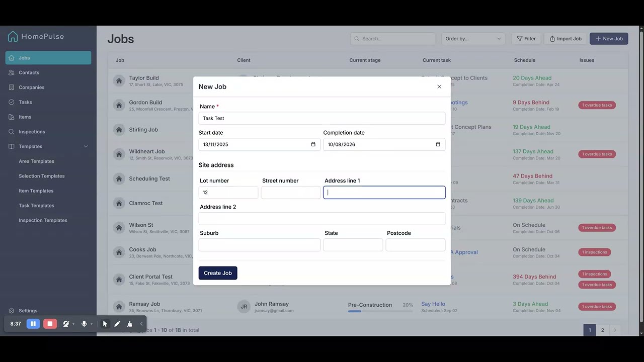 Project Management Demo