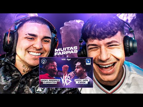 APOLLO E KANT REAGEM A 🔥PEGOU FOGO 🔥JHONY, BRENNUZ E GRAFITEH X KROY, BASK E JAPA | BDA 9 ANOS