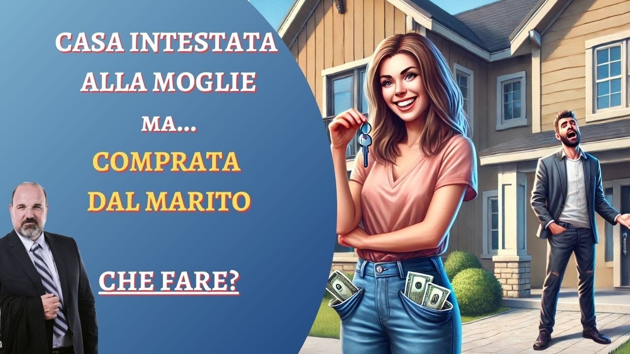 Immobile intestato alla moglie ma PAGATO con i soldi del marito: CHE FARE?