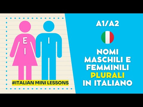 Maschile o femminile? Mini-lezione sui nomi plurali in italiano #learnitalian