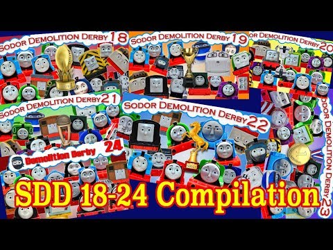 SDD 18 to 24 ⭐ Sodor Demolition Derby ⭐ 60 Minute Thomas and Friends Compilation!