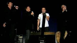 David Cassidy sings with the Osmonds