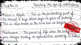 NCERT/CBSE : Class 8 Science  Chapter 7 - Reaching the age of adolescence | Science Ch:8 keyword📚