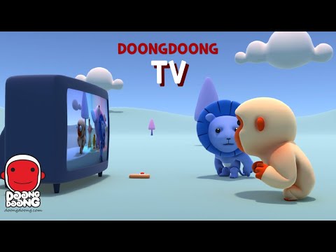 Doong Doong is enjoying watching tv.