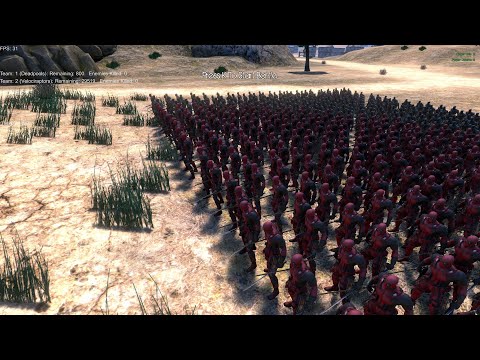 800 Deadpool vs 30,000 Velociraptors Ultimate Epic Battle Simulator