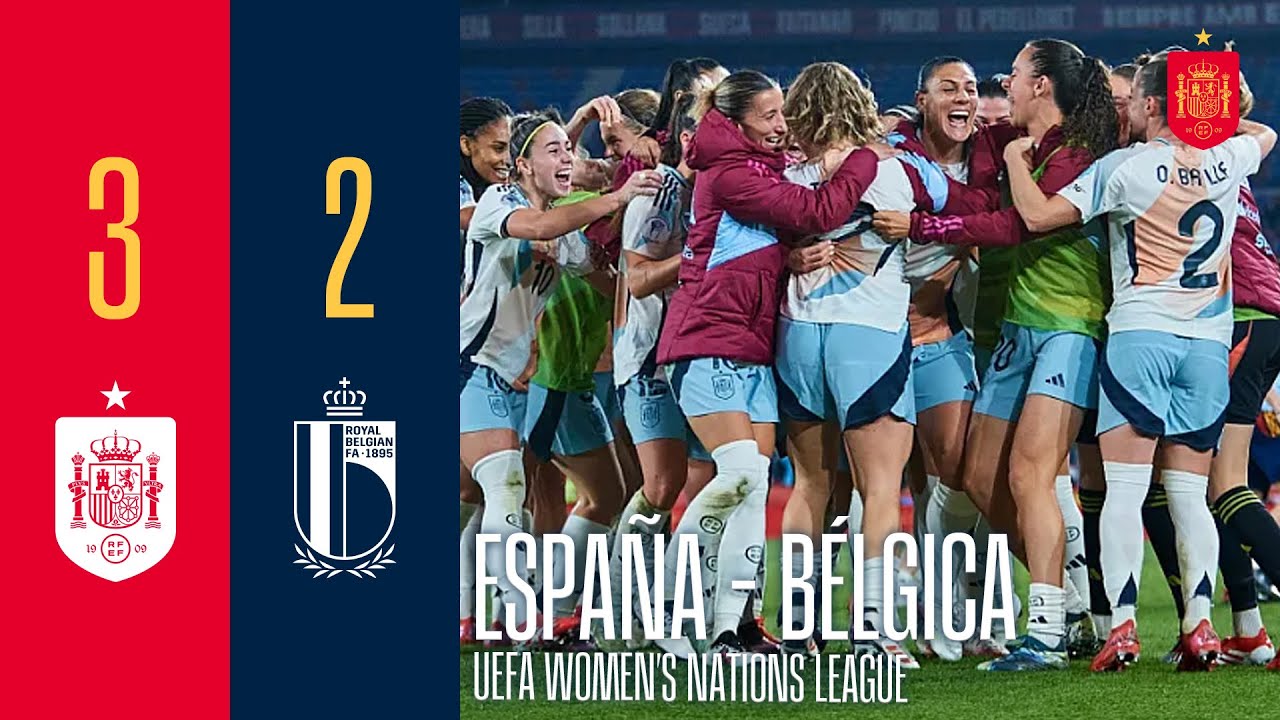 RESUMEN | UEFA Women's Nations League | España 3-2 Bélgica | 🔴 SEFUTBOL