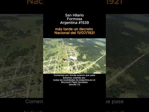 San Hilario, Formosa desde el Microsoft Flight Simulator #sanhilario #formosa #msfs #argentina