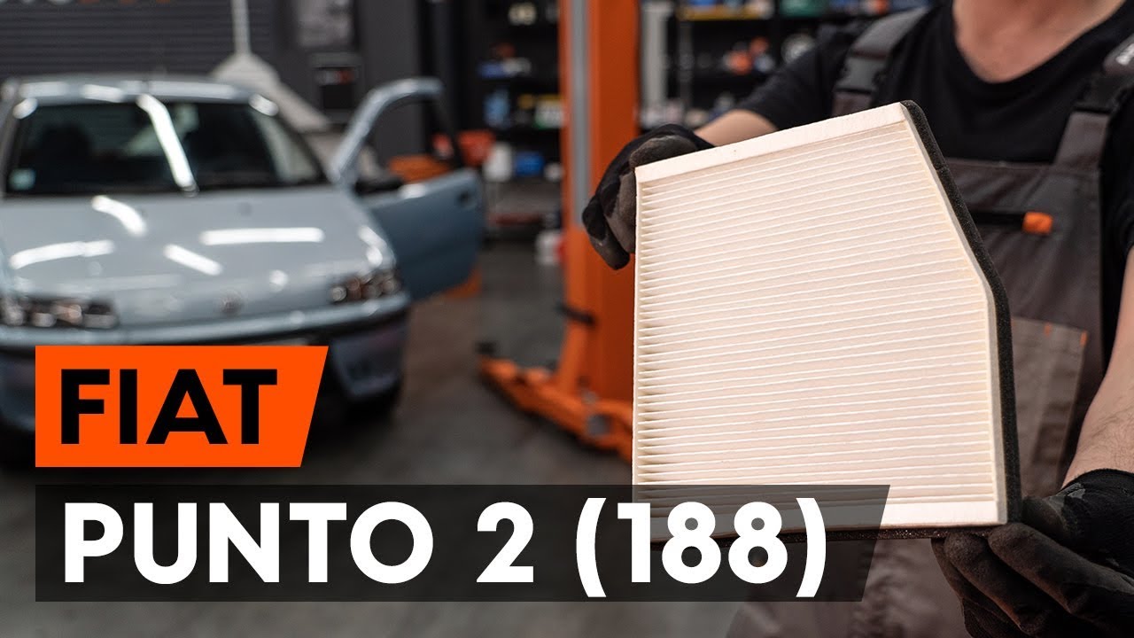 Byta kupéfilter på Fiat Punto 188 – utbytesguide