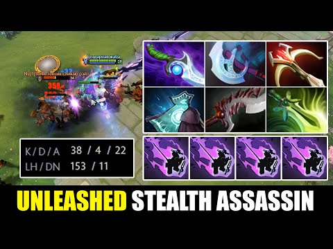 Insanely Stealth Assassin 38 Kills Destroy Pub Game - Dota 2 Riki Gameplay