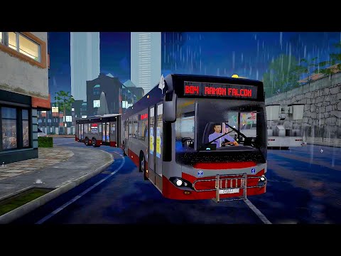 Articulated Bus Night Route - Bus Simulator: EVO | Poco X7 Pro Gameplay