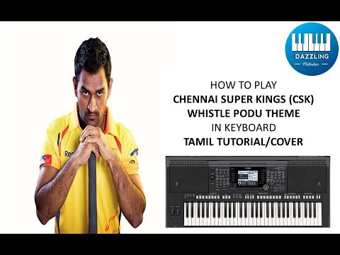 CSK Theme Song | Keyboard Cover/Tutorial | Aravindfz | Dazzling Melodies |