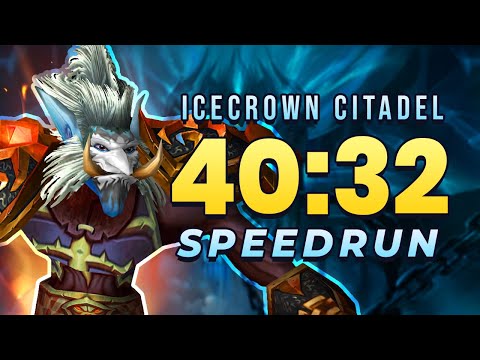 Icecrown Citadel 40:32 Speedrun (WR) - Fire Mage PoV