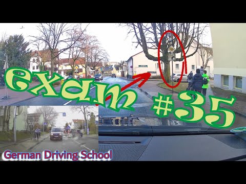 Real Driving Exam #35 German Driving School - Praxisprüfung - Fahrprüfung - easy one during rain