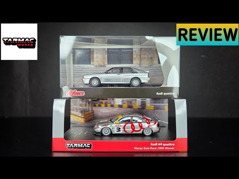 Feature Image thumbnail for the video blog Tarmac Works - Audi A4 Quattro Macau & Schuco Audi Quattro - REVIEW by  booster_diecast