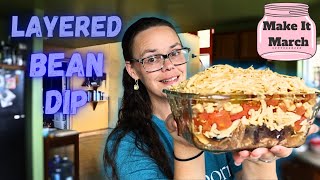 Layered Bean & Pork Dip | Hamakua Homestead #makeitmarch