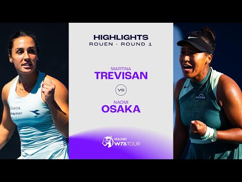 Теннис Martina Trevisan vs. Naomi Osaka | 2024 Rouen Round 1 | WTA Match Highlights
