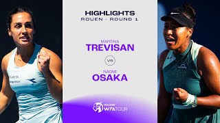 Теннис Martina Trevisan vs. Naomi Osaka | 2024 Rouen Round 1 | WTA Match Highlights