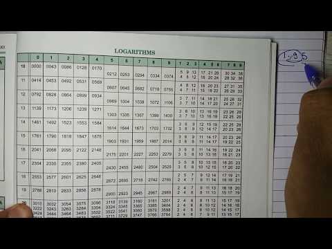 How to use log table