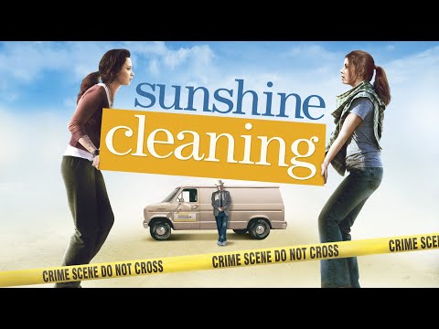 Trailer still of the Sunshine Cleaning van parked outside a modest Albuquerque home