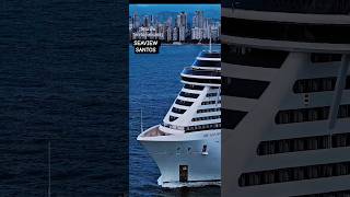 MSC SEAVIEW cruise navio cruzeiro  Santos Buzios Salvador @cruzeiros2025 #drone #google  #shorts