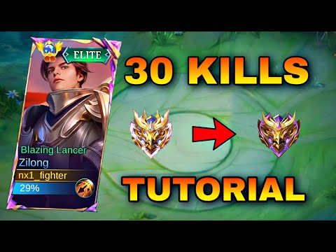 LONG TIME ZILONG TUTORIAL 30 KILLS BUILD YOU MUST TRY THIS BUILD ZILONG 😱 ( MLBB )