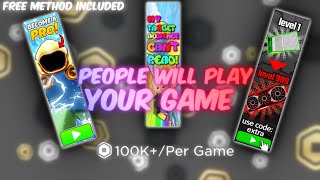 How To Advertise Your Game│How To Make People Play Your Game Roblox (2023)