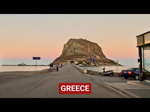 Driving to Greece's Medieval Fortress Island | A Cinematic Peloponnese Road Trip