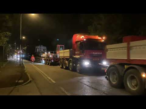 Trasporto eccezionale a Lodi - Trasformatore per centrale elettrica - #trasporti