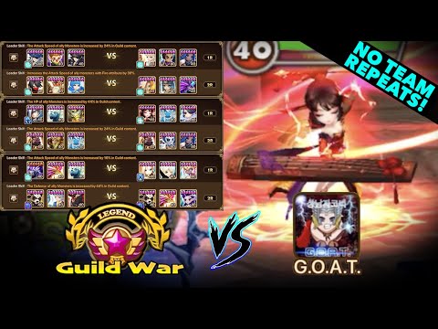 Let's talk Defense, Offense & Battle in this Legend Guild War vs G.O.A.T. - Summoner's War