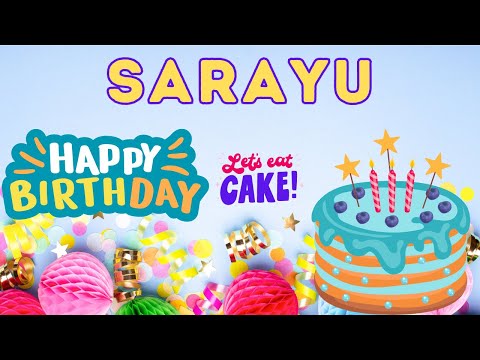 Happy Birthday Sarayu, Birthday of Sarayu, Best Birthday Wishes, hbd