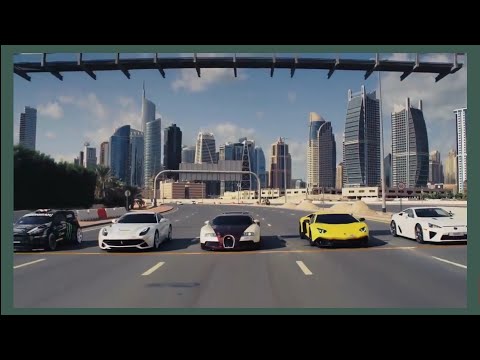 Acelerando por Dubai! Carro de corrida x polícia de Dubai!