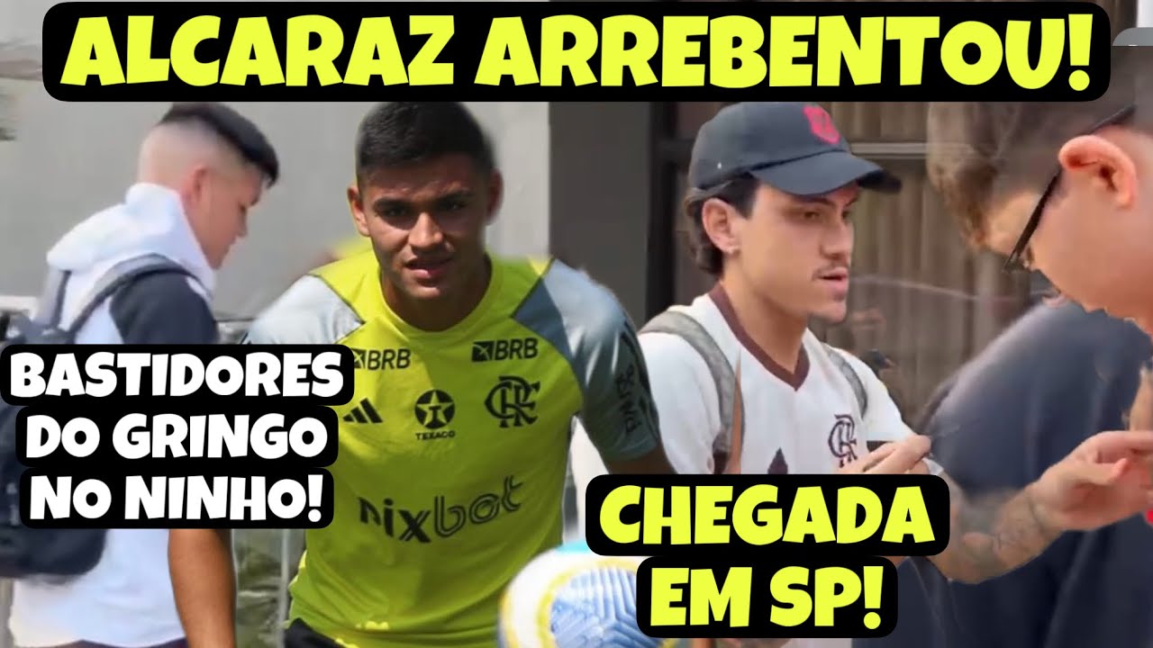 JÁ VIU O QUE ACONTECEU NA CHEGADA DO MENGÃO EM SAO PAULO! ALCARAZ JÁ TIROU ONDA MÁXIMA NO TREINO!
