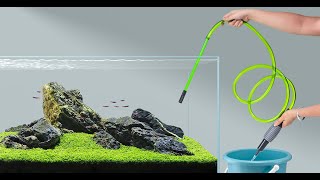 Aquarium Water Change,Boxtech Fish Tank Vacuum Siphon Water Changer Pump Sand Cleaner