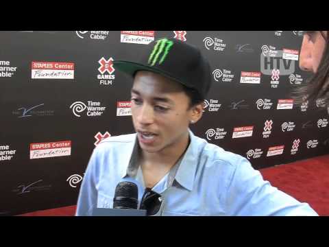 Nyjah Huston On the Red Carpet At The Skate On Film Premier.