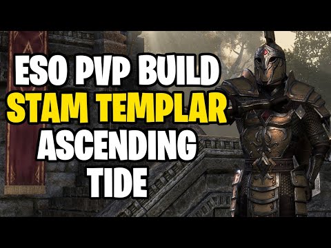 ESO Stamina Templar PvP Build & Gameplay (Ascending Tide)