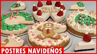 4 Postres SIN HORNO Navideños🎄Para CENAS FAMILIARES Cheesecake para NEGOCIO