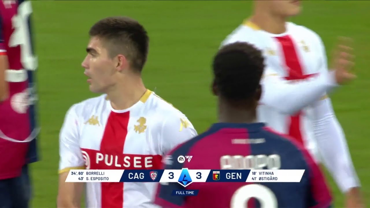 😲⚡¡PARTIDAZO TERMINA EN EMPATE! | Cagliari 3-3 Genoa | Serie A 2025 | Jornada 12 | HIGHLIGHTS