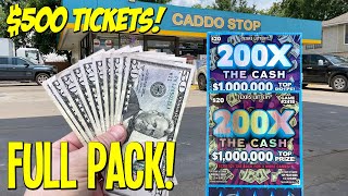 I spent $500 on a FULL PACK!! ⫸ 200X The Cash LOTTERY TICKETS
