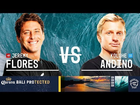 Jeremy Flores vs. Kolohe Andino - Quarterfinals, Heat 2 - Corona Bali Protected 2019