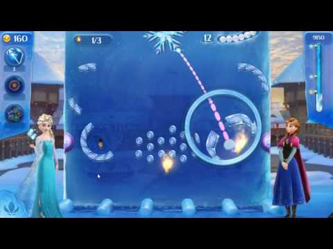 Frozen Free Fall: Icy Shot Level 12 - NO BOOSTERS ☃☃☃