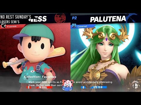 No Rest Sunday's #2 - LPC 13 0 (Palutena) vs PK Blitz (Ness) Losers Semis