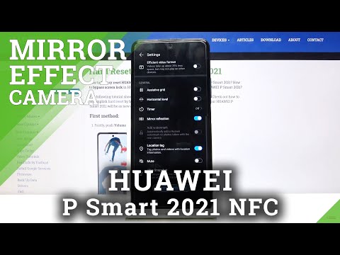 Huawei P Smart 2021 NFC - Enable / Disable Mirror Effect of Front Camera