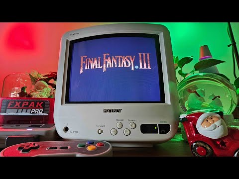 SCART Modded Sony Trinitron with Super NT and Analogue DAC playing Final Fantasy VI